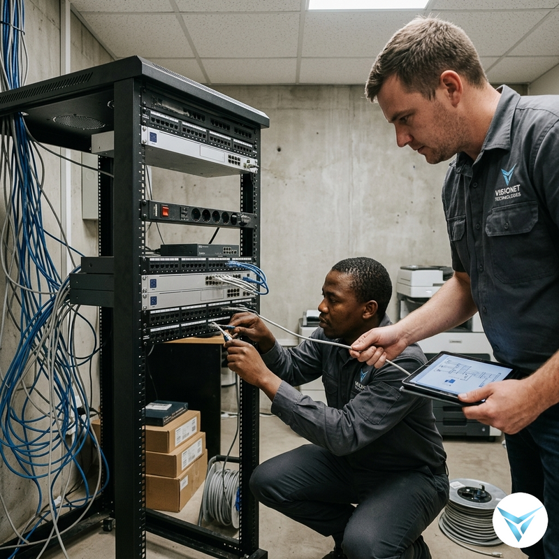 Rack Installations | Office Network Setup | Visionet Technologies